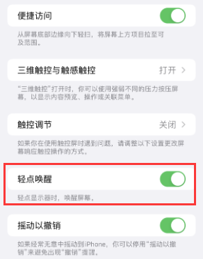 临澧苹果授权维修站分享iPhone轻点无法唤醒怎么办