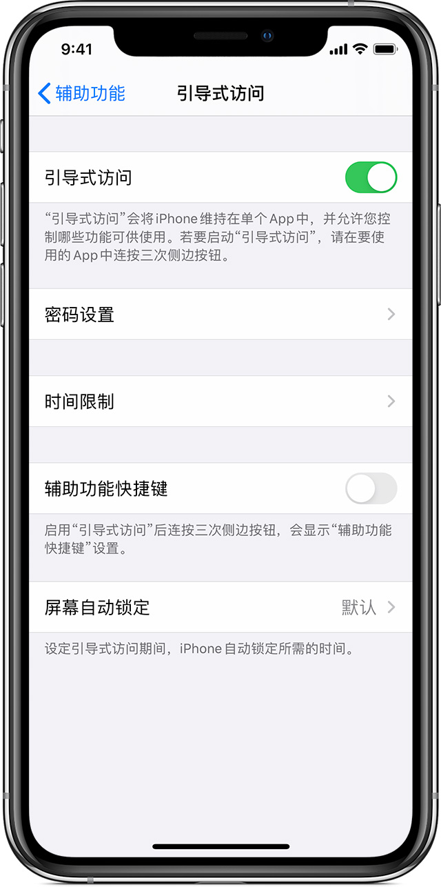 临澧苹果手机维修分享如何在 iPhone 上退出引导式访问 